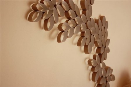 Decorar com rolos de papel higiénico